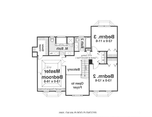 Second Floor image of RADCLIFFE House Plan
